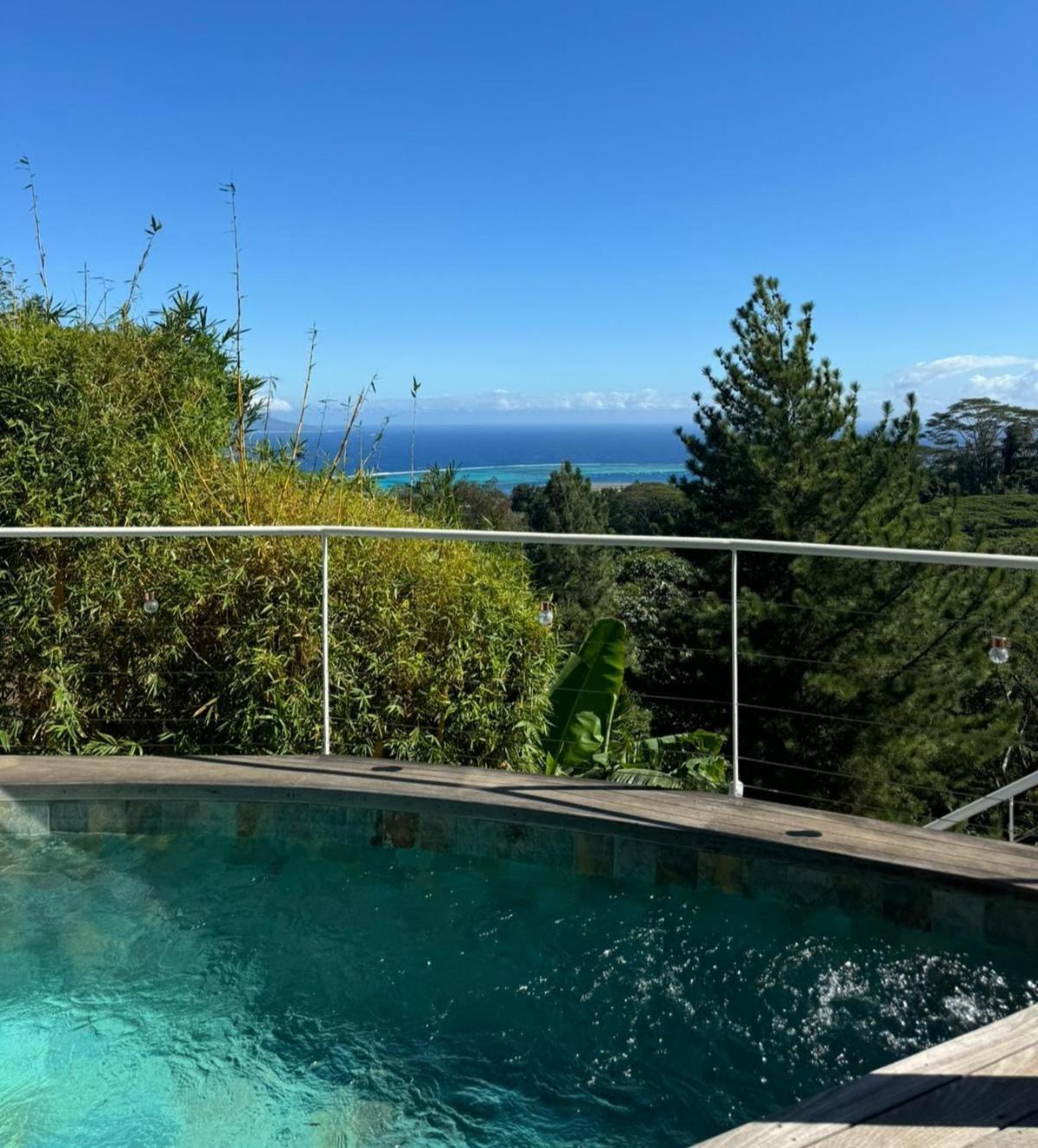 Logement Cosy Avec Piscine Et Vue Tahiti Punaauia Exterior foto
